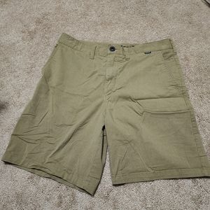 Tan Hurley Shorts w/ Nike Dry Fit Tech